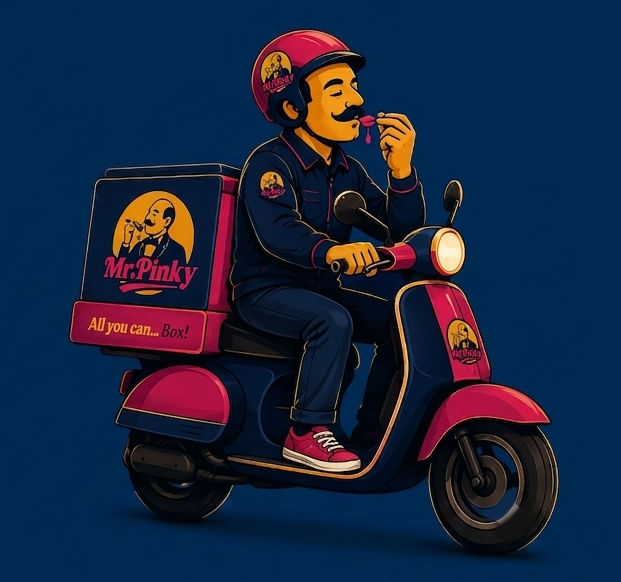 Mr. Pinky Delivery Scooter
